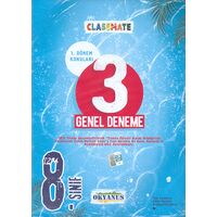 8.Sınıf Classmate 1.Dönem 3 Genel Deneme Okyanus Yayıncılık