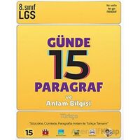 8. Sınıf LGS Günde 15 Paragraf ve Anlam Bilgisi Soru Bankası Tonguç Akademi