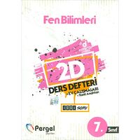 7.Sınıf Fen Bilimleri 2D Ders Defteri Ev Çalışmaları Pergel Yayınları