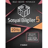 Tudem 5.Sınıf Sosyal Bilgiler 3 Boyut Föy