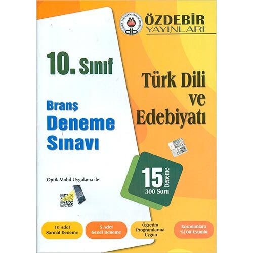 Özdebir 10.Sınıf Türk Dili ve Edebiyatı Branş Deneme Sınavı