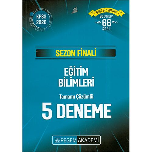 Pegem 2020 KPSS Sezon Finali Eğitim Bilimleri Çözümlü 5 Deneme