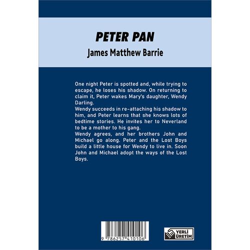 Peter Pan - James Matthew Barrie (Stage-1) Biom Yayınları