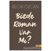 Bizde Roman Var mı? - Recai Özcan - Kitabevi Yayınları