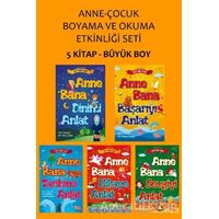 Anne-Çocuk Boyama ve Okuma Etkinliği Seti (5 Kitap Takım) - Seyit Ahmet Uzun - Çıra Çocuk Yayınları