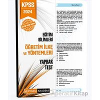 2024 KPSS Eğitim Bilimleri Öğretim İlke ve Yöntemleri Yaprak Test