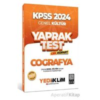 Yediiklim 2024 KPSS Genel Kültür Coğrafya Çek Kopart Yaprak Test