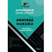 İmtiyaz Kaymakamlık Çıkmış Sorular Anayasa Hukuku - Devrim Toklucu - Temsil Kitap