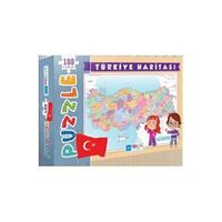 Türkiye Haritası Kutulu 100 Parça Puzzle Blue Focus Games