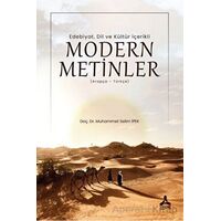 Edebiyat, Dil Ve Kültür İçerikli Modern Metinler - Muhammet Selim İpek - Sonçağ Yayınları