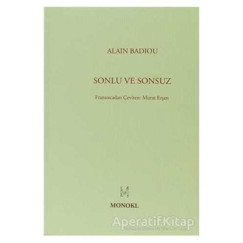 Sonlu ve Sonsuz - Alain Badiou - MonoKL