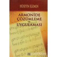 Armonide Çözümleme ve Uygulaması - Hüseyin Egemen - Özgür Yayınları