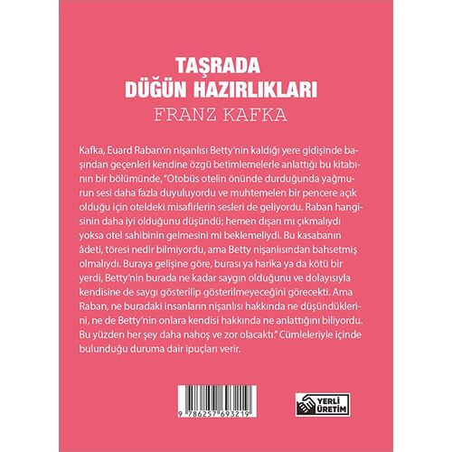 Taşrada Düğün Hazırlıkları - Franz Kafka - Cep Boy Aperatif Tadımlık Kitaplar