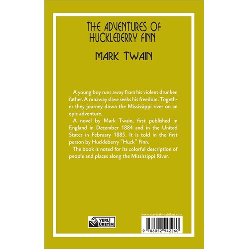 The Adventures of Huckleberry Finn - Mark Twain (Stage-1) Maviçatı Yayınları