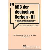 ABC Der Deutschen Verben - 3 - Veysi Örek - Gece Kitaplığı