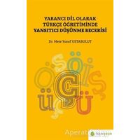 Yabancı Dil Olarak Türkçe Öğretiminde Yansıtıcı Düşünme Becerisi