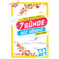 Palme TYT AYT Tarih Coğrafya Felsefe 7 Günde Güz Dönemi Soru Kitabı