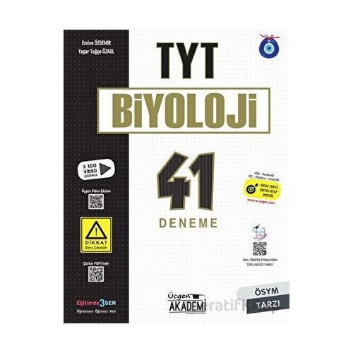 TYT Biyoloji 41 Deneme Üçgen Yayıncılık