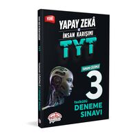 Yapay Zeka ve İnsan Karışımı TYT Çözümlü 3 Deneme Editör Yayınevi