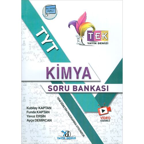 TYT Kimya TEK Serisi Video Çözümlü Soru Bankası (Kampanyalı) Yayın Denizi Yayınları