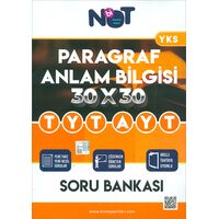 TYT AYT Paragraf Anlam Bilgisi 30 x 30 Soru Bankası BiNot Yayınları