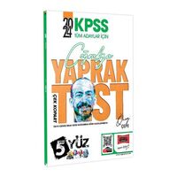 Yargı Yayınları 2024 KPSS Tüm Adaylar İçin 5Yüz Coğrafya Çek Kopart Yaprak Test