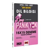 Yargı Yayınları 2024 KPSS YKS MSÜ Bay Panik Yok Dil Bilgisi Zor Seviye Tamamı Çözümlü 15x15 Deneme