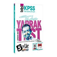 Yargı Yayınları 2024 KPSS Tüm Adaylar İçin 5Yüz Türkçe Çek Kopart Yaprak Test