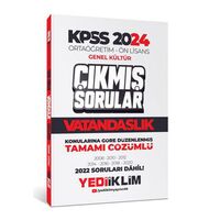 Yediiklim 2024 KPSS Ortaöğretim - Ön Lisans Vatandaşlık Tamamı Çözümlü Çıkmış Sorular