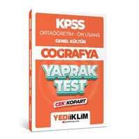 Yediiklim 2024 KPSS Ortaöğretim - Ön Lisans Coğrafya Çek Kopart Yaprak Test