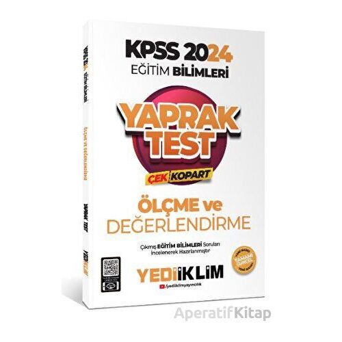 Yediiklim 2024 KPSS Eğitim Bilimleri Ölçe ve Değerlendirme Çek Kopart Yaprak Test