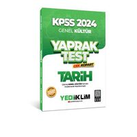 2024 KPSS Tarih Çek Kopart Yaprak Test Yediiklim Yayınları