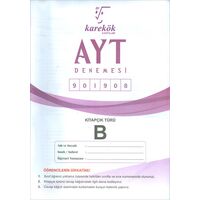 AYT Denemesi B Kitapçık 901908 Karekök Yayınları