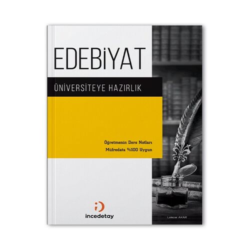 YKS AYT Edebiyat Ders Notları El Kitabı İncedetay Yayıncılık